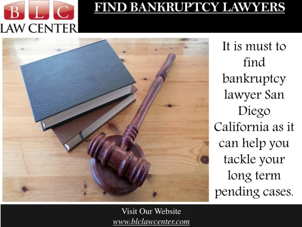 Find Bankruptcy Attorney