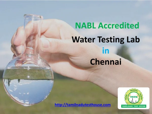 Best Water Testing Labs in Chennai