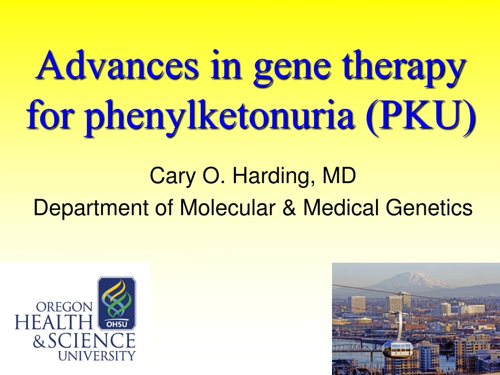 advances in gene therapy for phenylketonuria pku