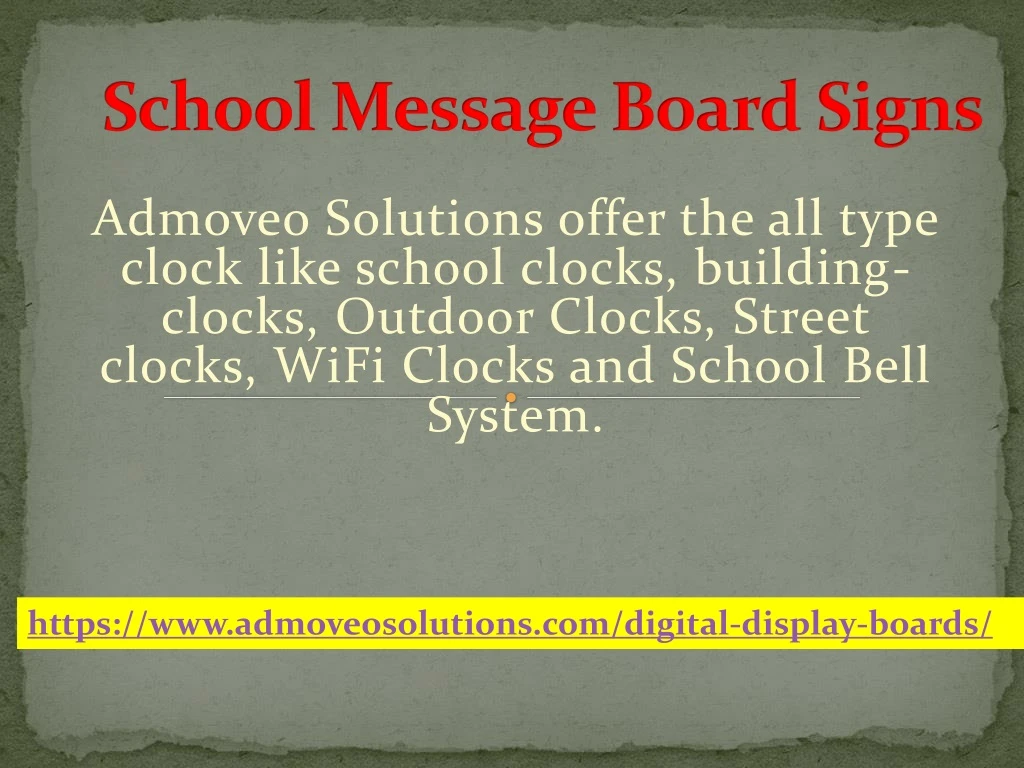 school message board signs