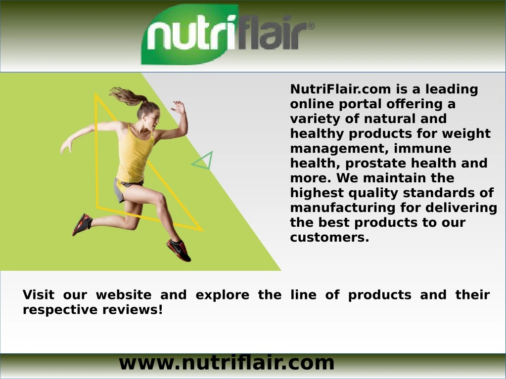 nutriflair com is a leading online portal