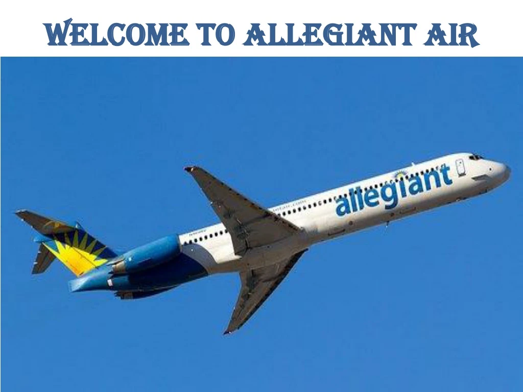 welcome to allegiant air