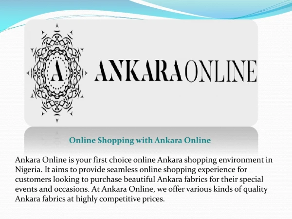 Buy Readymade Ankara dresses at Ankara Fabrics Store