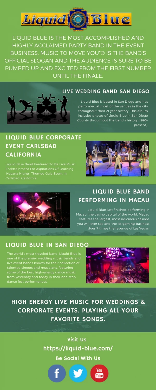 Live Wedding Band San Diego - Liquid Blue