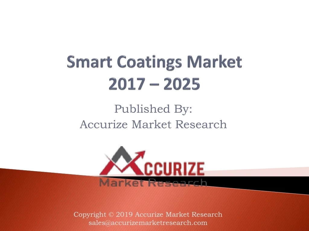 smart coatings market 2017 2025