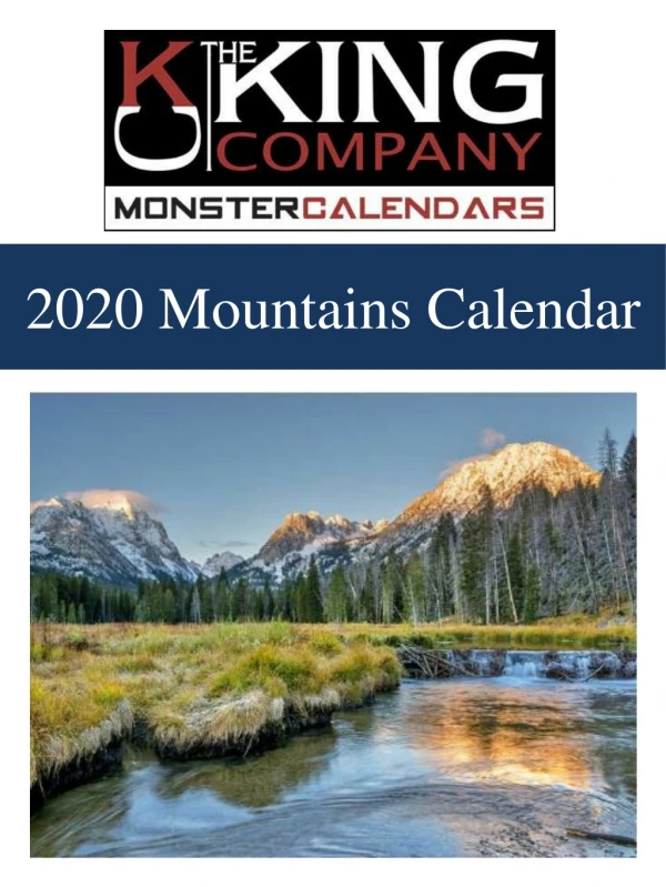 2020 Mountains Calendar