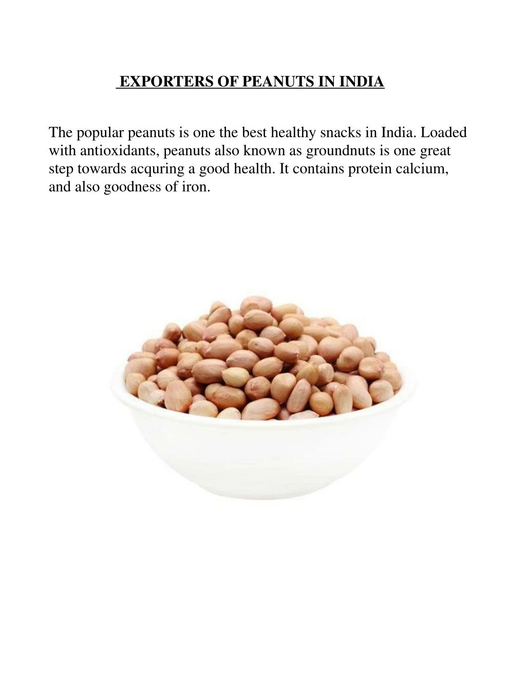 exporters of peanuts in india the popular peanuts