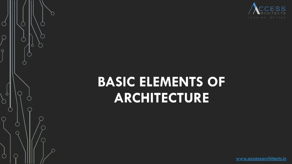 basic elements of architecture