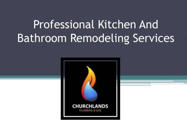 Professional Kitchen And Bathroom Remodeling Services