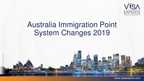 australia immigration point system changes 2019