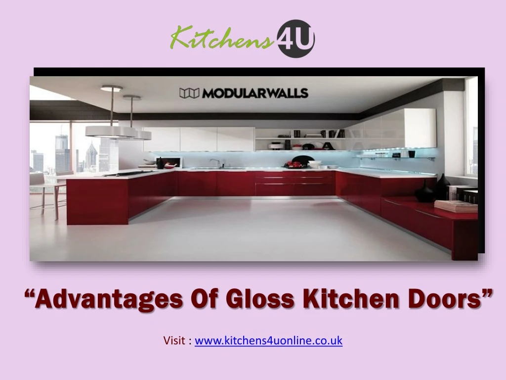 advantages of gloss kitchen doors