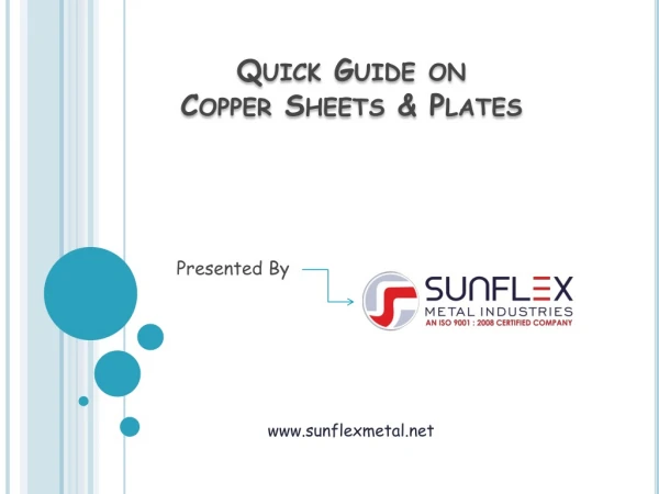 Quick Guide on Copper Sheets & Plates