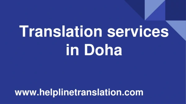 Translation services in Doha