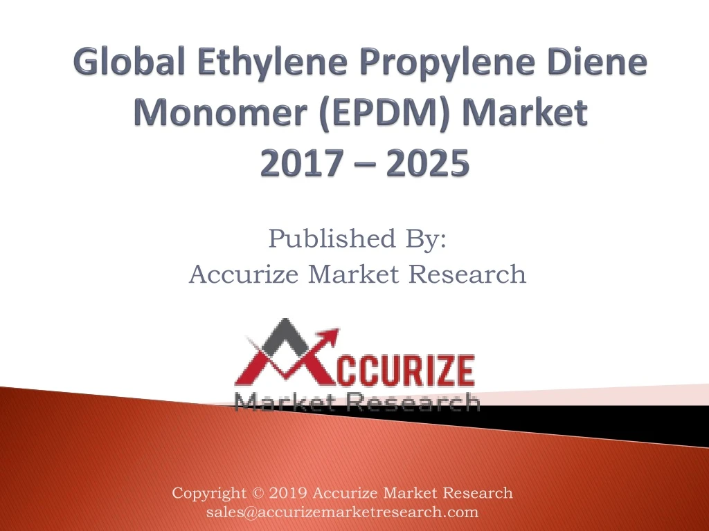 global ethylene propylene diene monomer epdm market 2017 2025