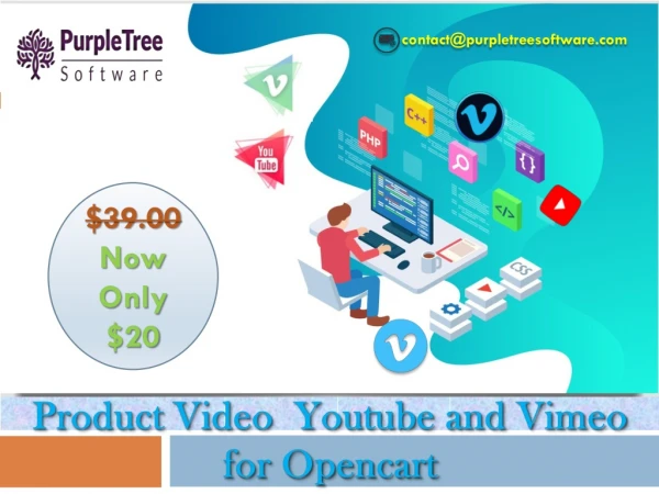 Product Video Extension- Youtube and Vimeo for Opencart