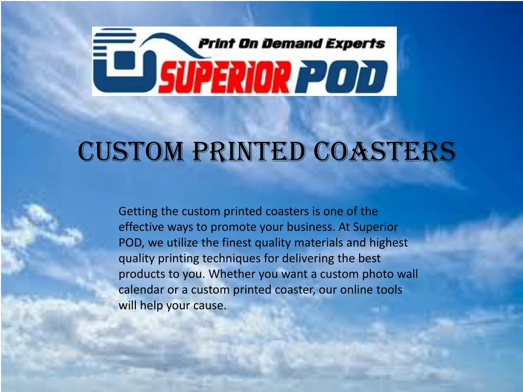 custom printed coasters