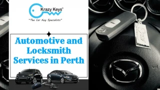Highly Recommended Automotive Locksmith Perth - slide 1