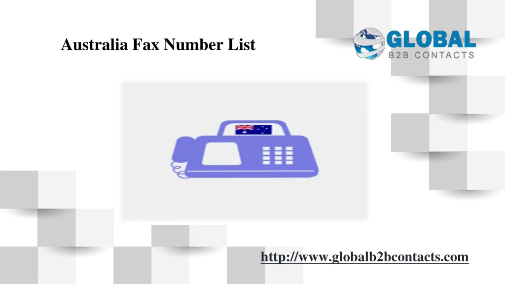 australia fax number list