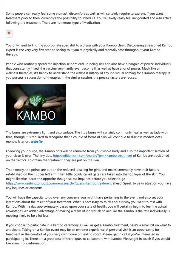 The Biggest Problem With how many kambo treatments, And How You Can Fix It