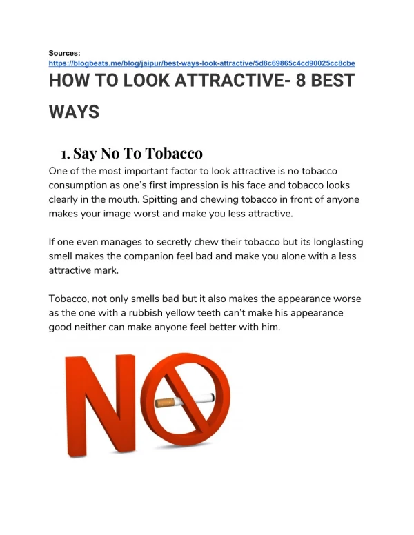 HOW TO LOOK ATTRACTIVE- 8 BEST WAYS