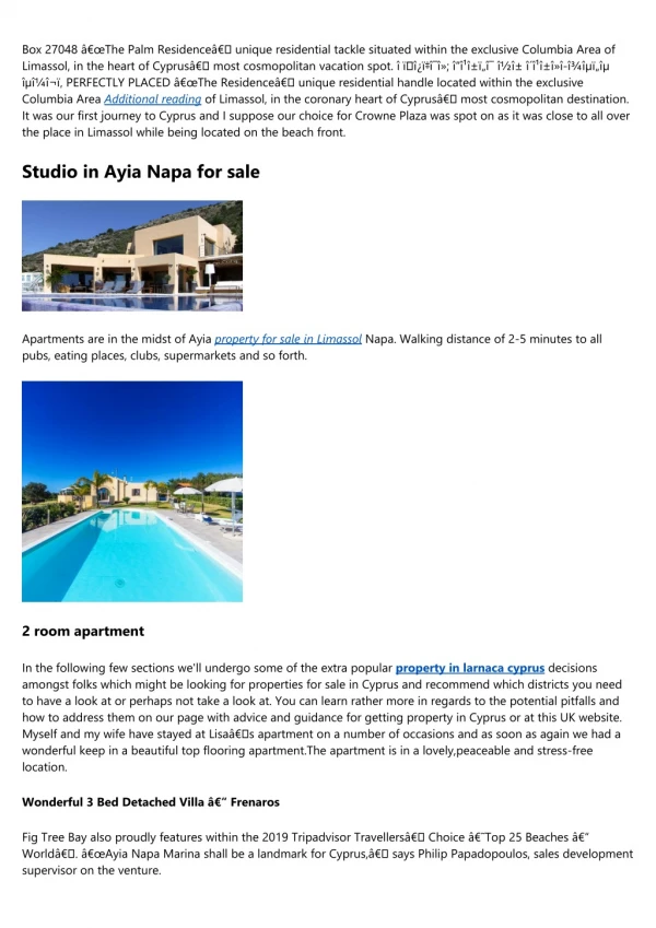 300 Properties - property for sale in Ayia napa