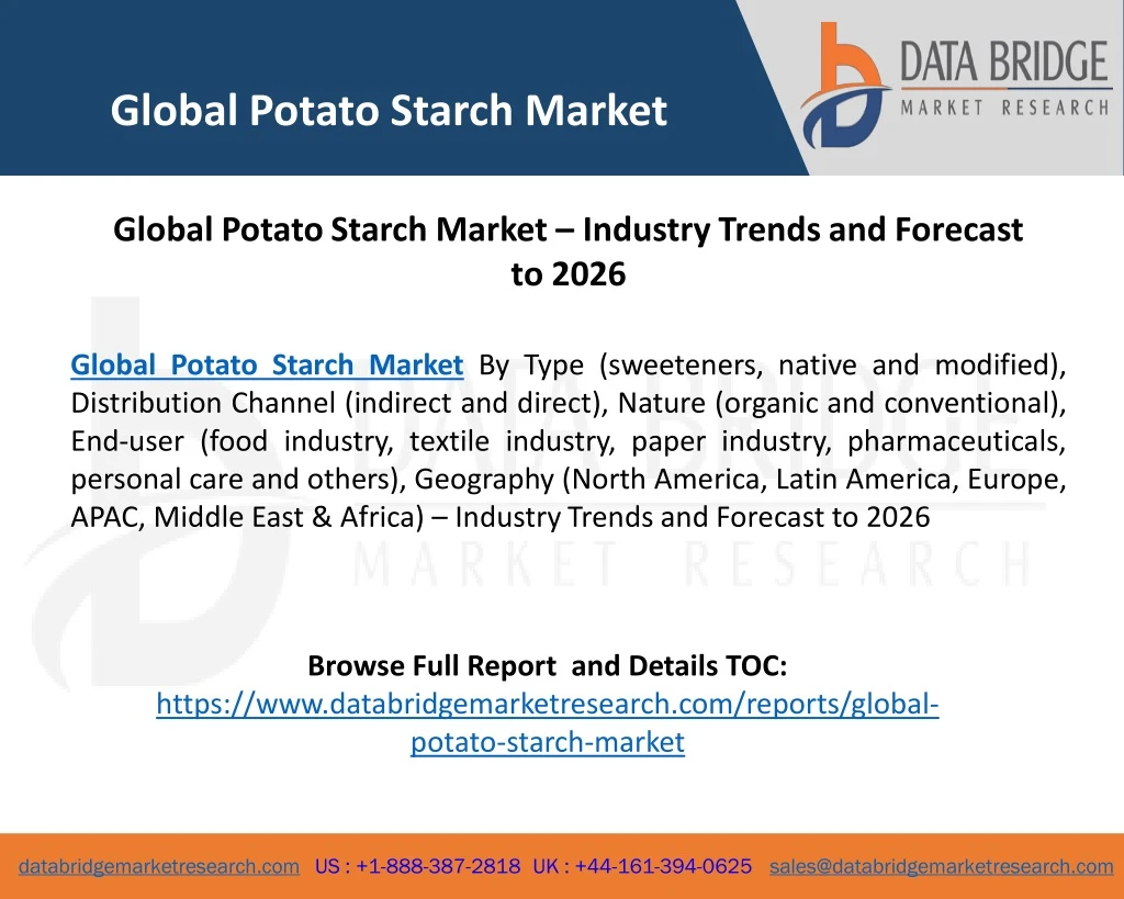 global potato starch market