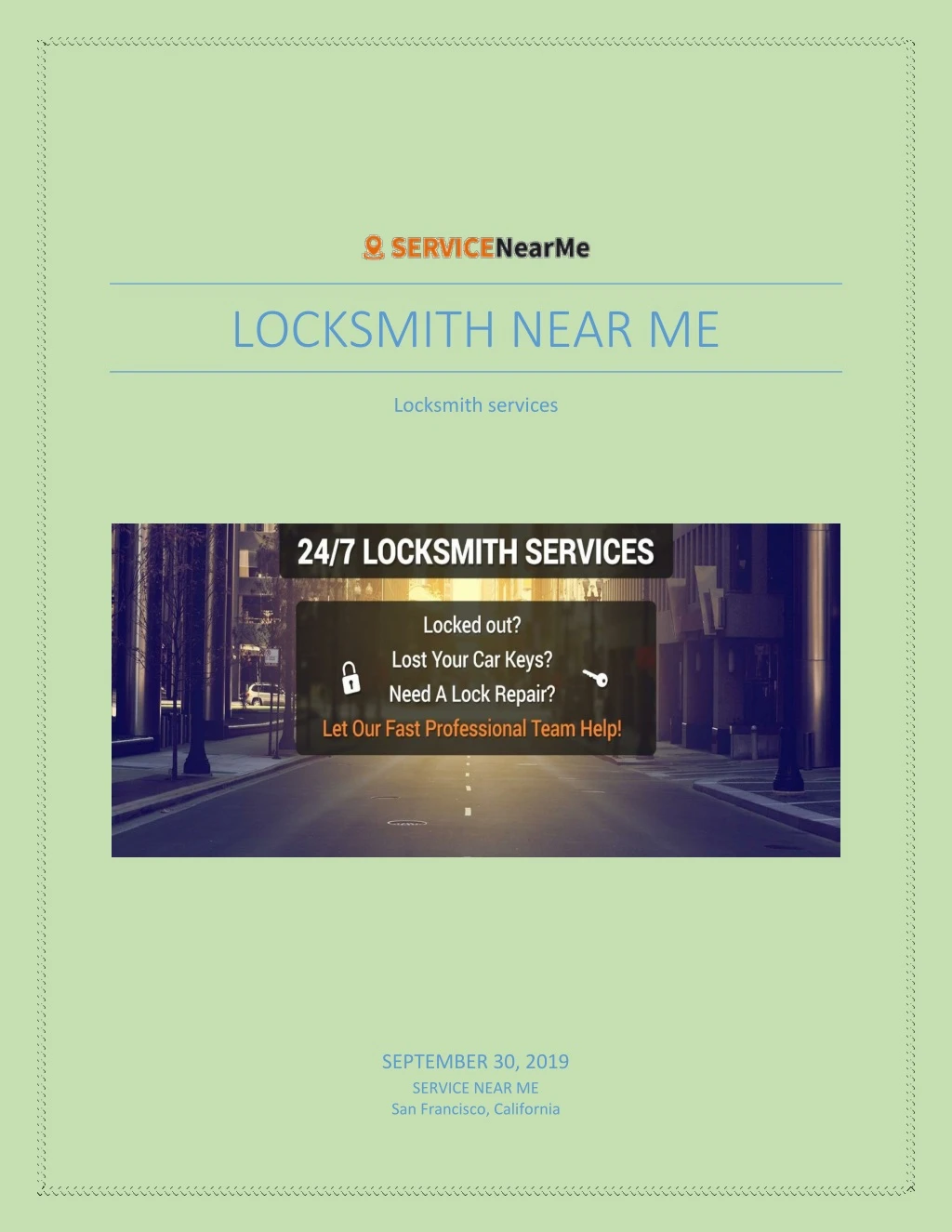 locksmith near me