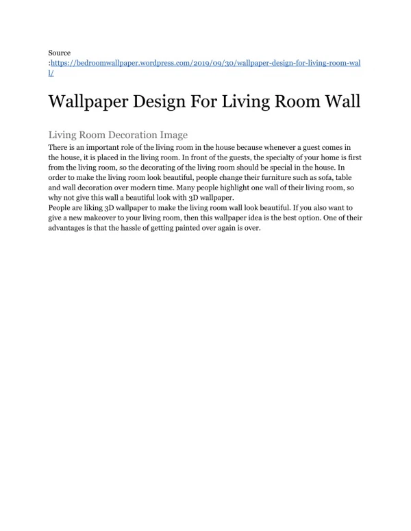 wallpaper design for living room wall