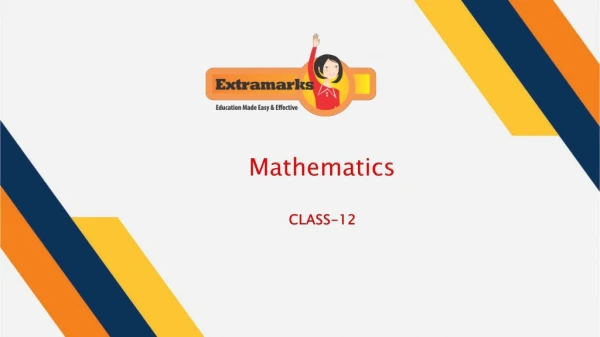 Class 12 NCERT Solutions for Maths on Extramarks