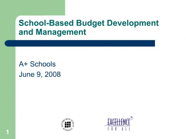 School-Based Budget Development and Management