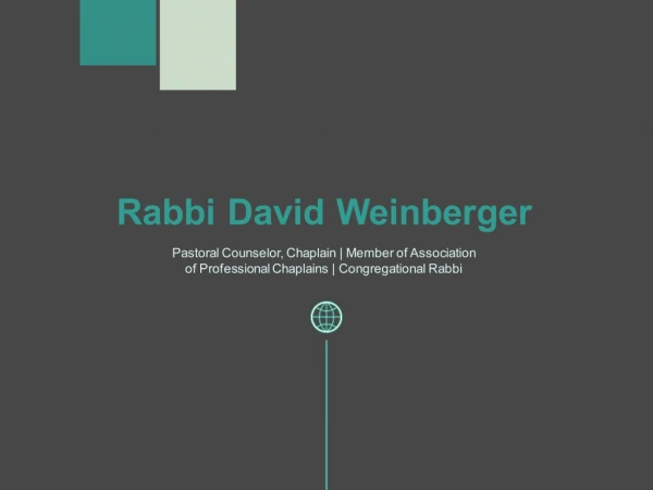 Rabbi David Weinberger - Congregational Rabbi From Lawrence, New York