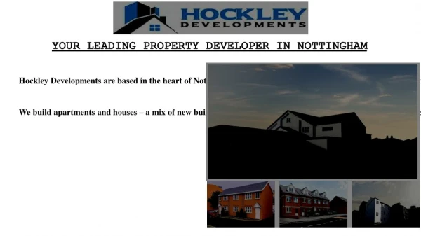 Property Developers Nottingham | New Build Properties Nottingham | Hockley Developments Ltd