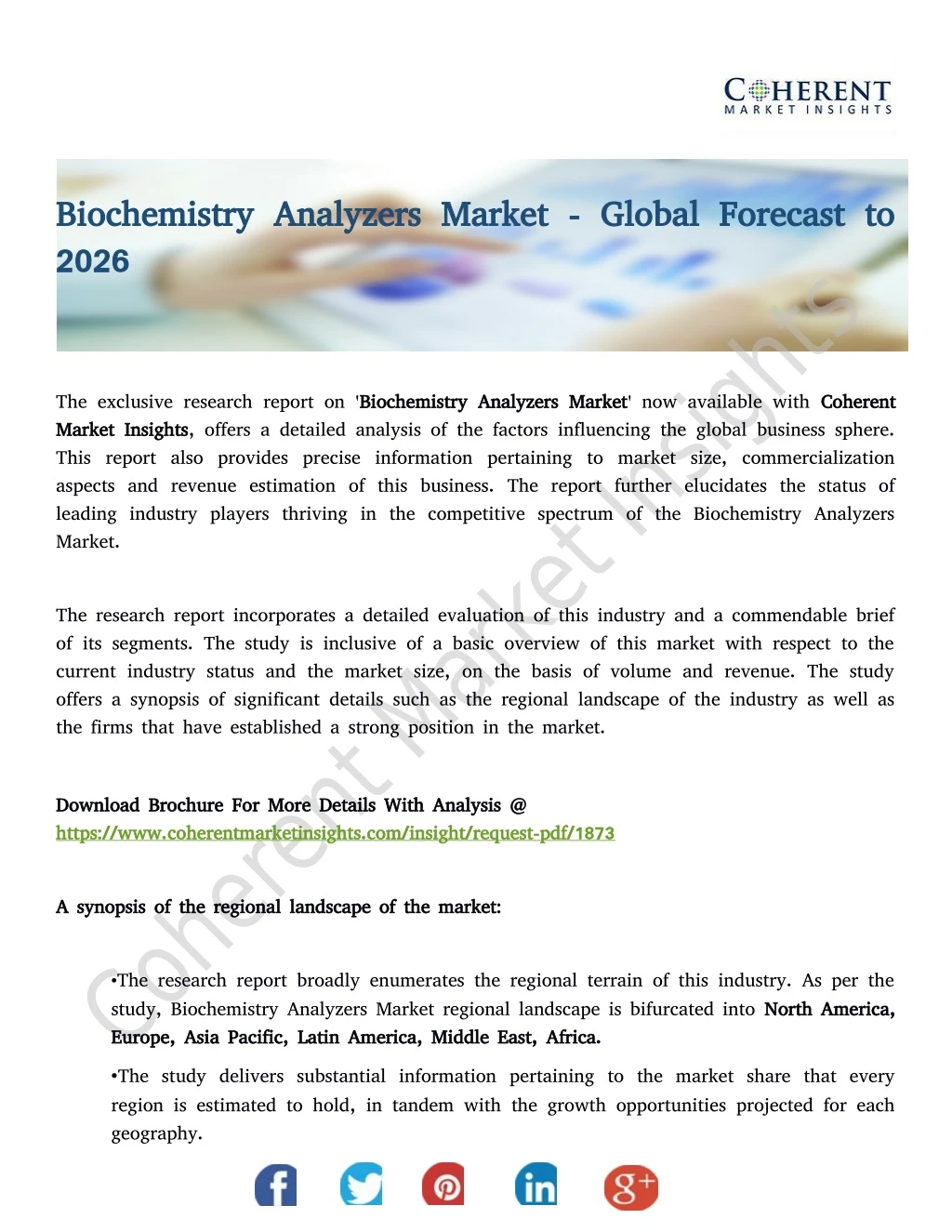 biochemistry analyzers market global forecast