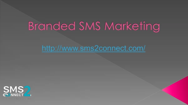 Branded SMS Marketing