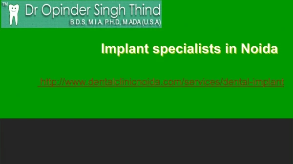 Implant specialists in Noida