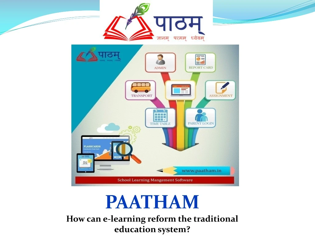 paatham how can e learning reform the traditional