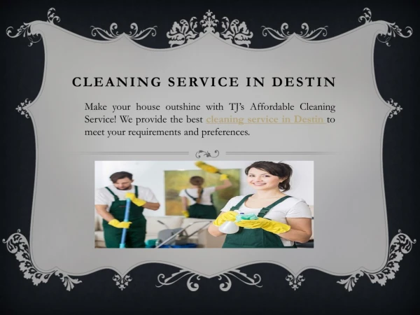 Cleaning Service in Destin Florida