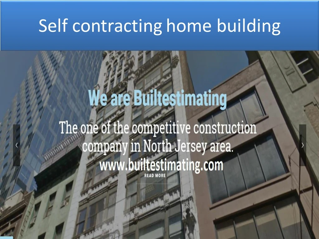 self contracting home building