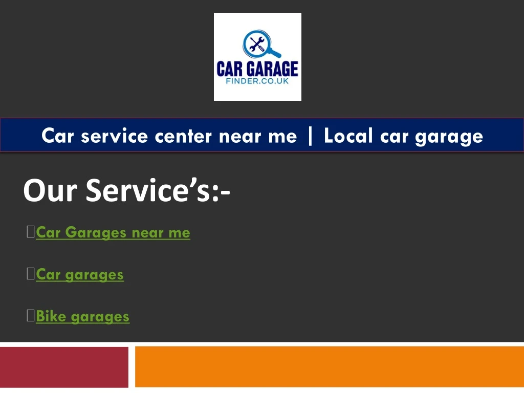 car service center near me local car garage