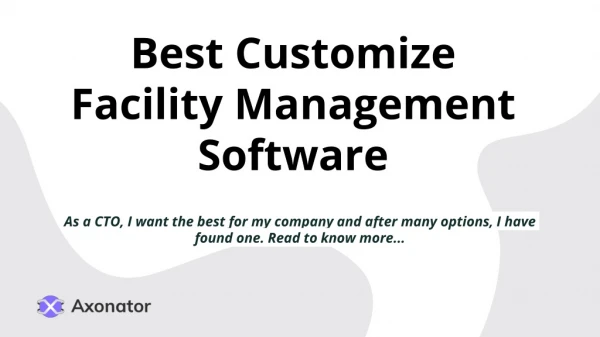 Best Customize Facility Management Software