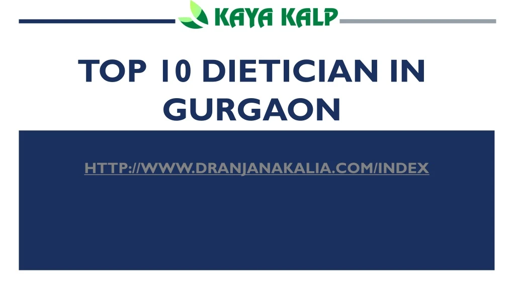 top 10 dietician in gurgaon