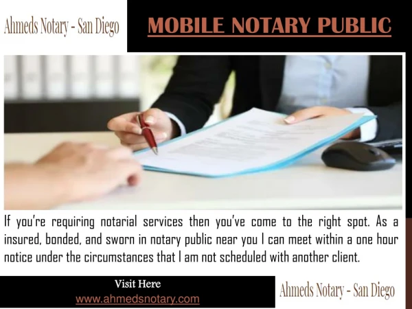 Notary Public San Diego County