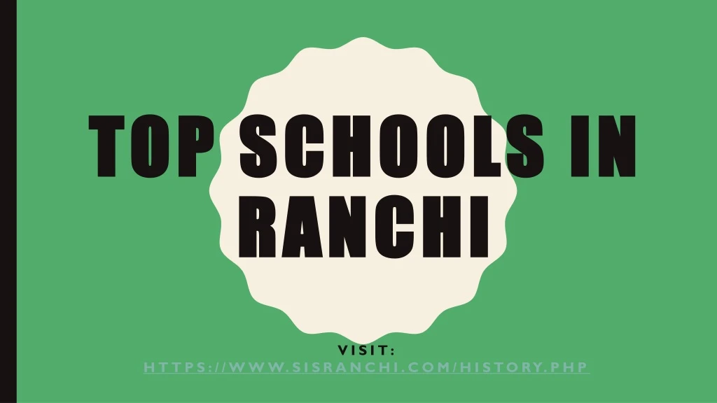 top schools in ranchi