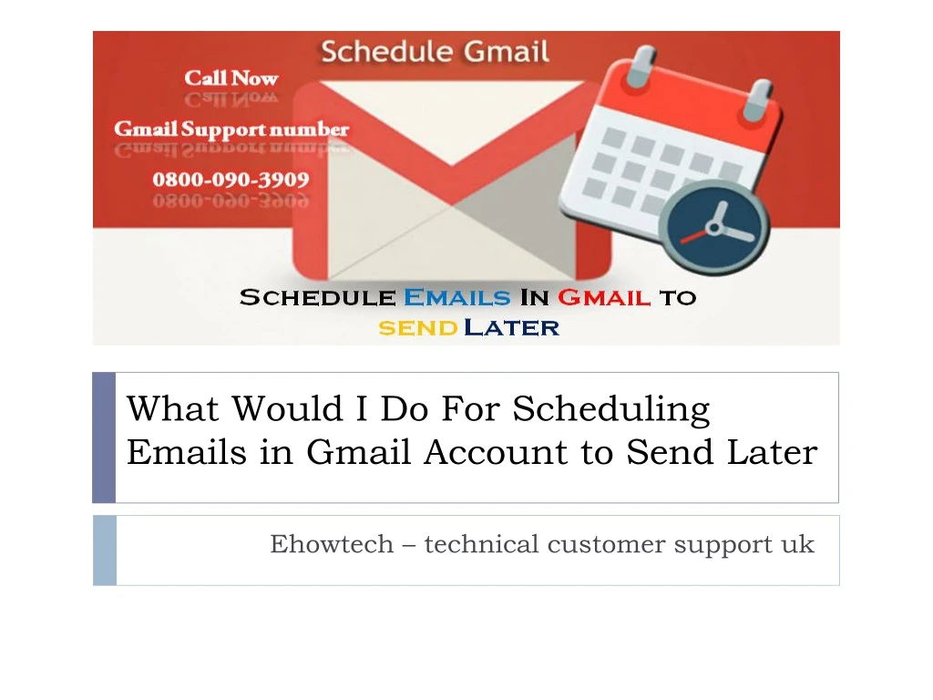 what would i do for scheduling emails in gmail account to send later