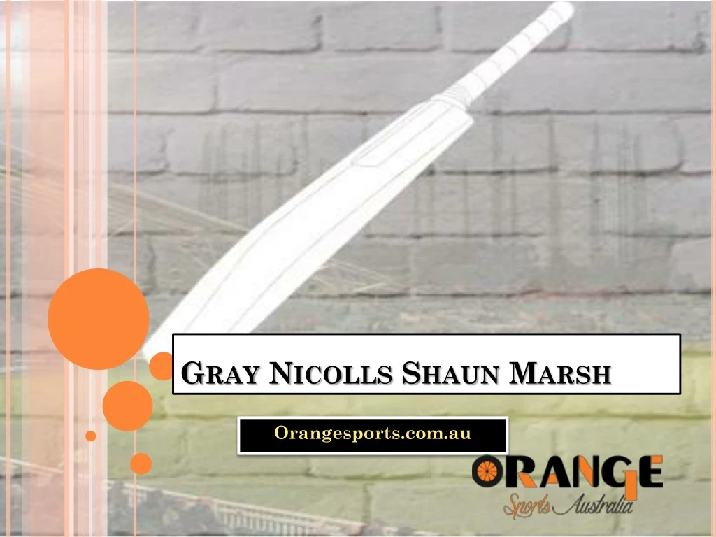 gray nicolls shaun marsh