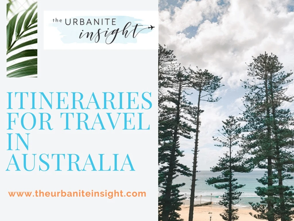 itineraries for travel in australia
