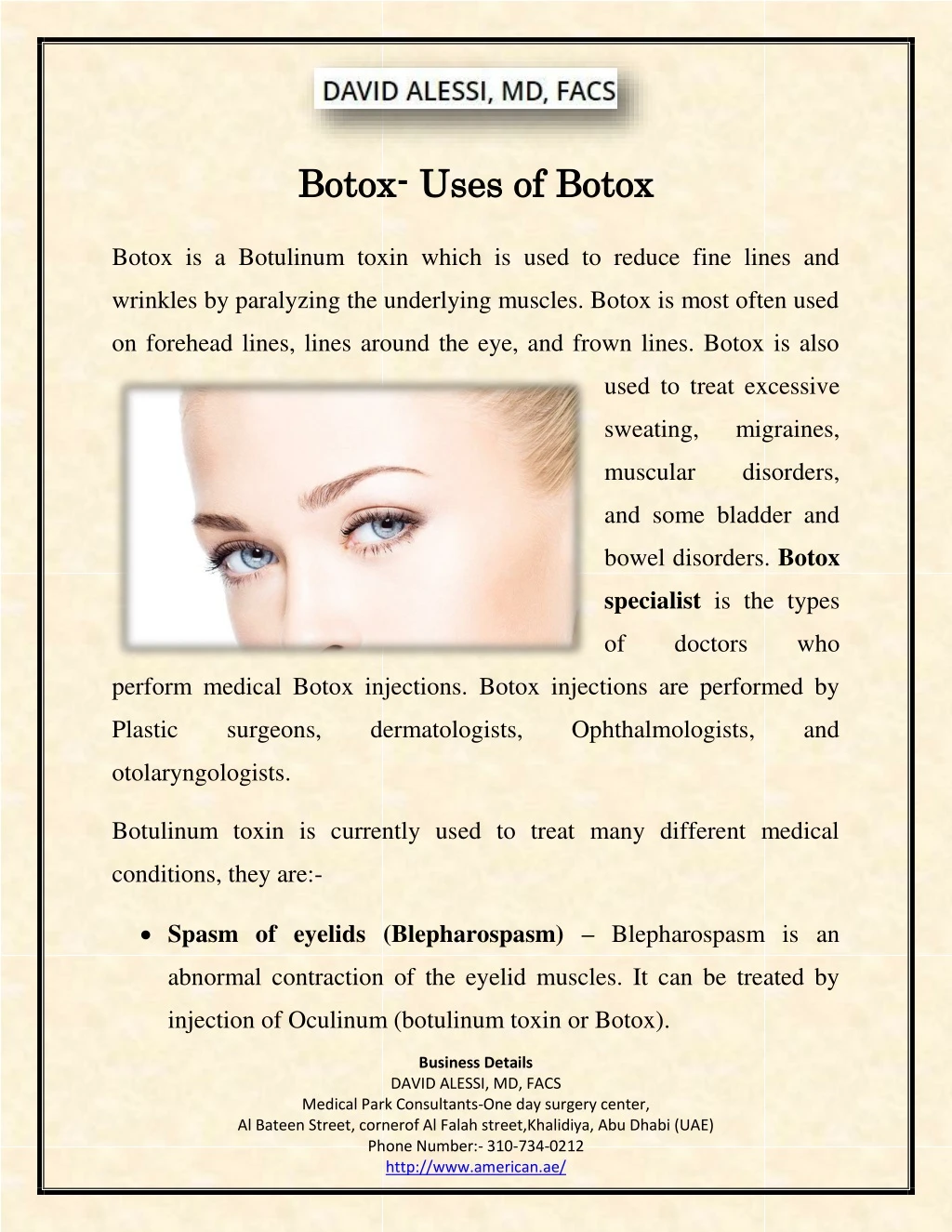 botox botox uses of botox uses of botox