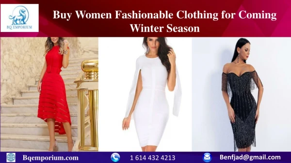 Buy Women Fashionable Clothing for Coming Winter Season