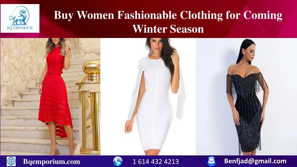 buy women f ashionable clothing for coming winter