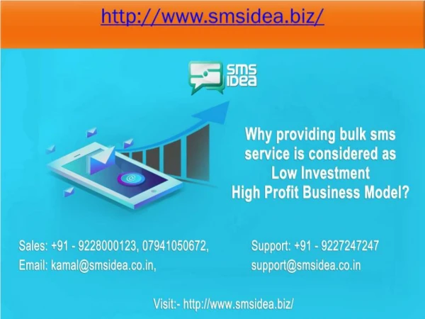 Why providing bulk sms service is considered as Low Investment High Profit Business Model?